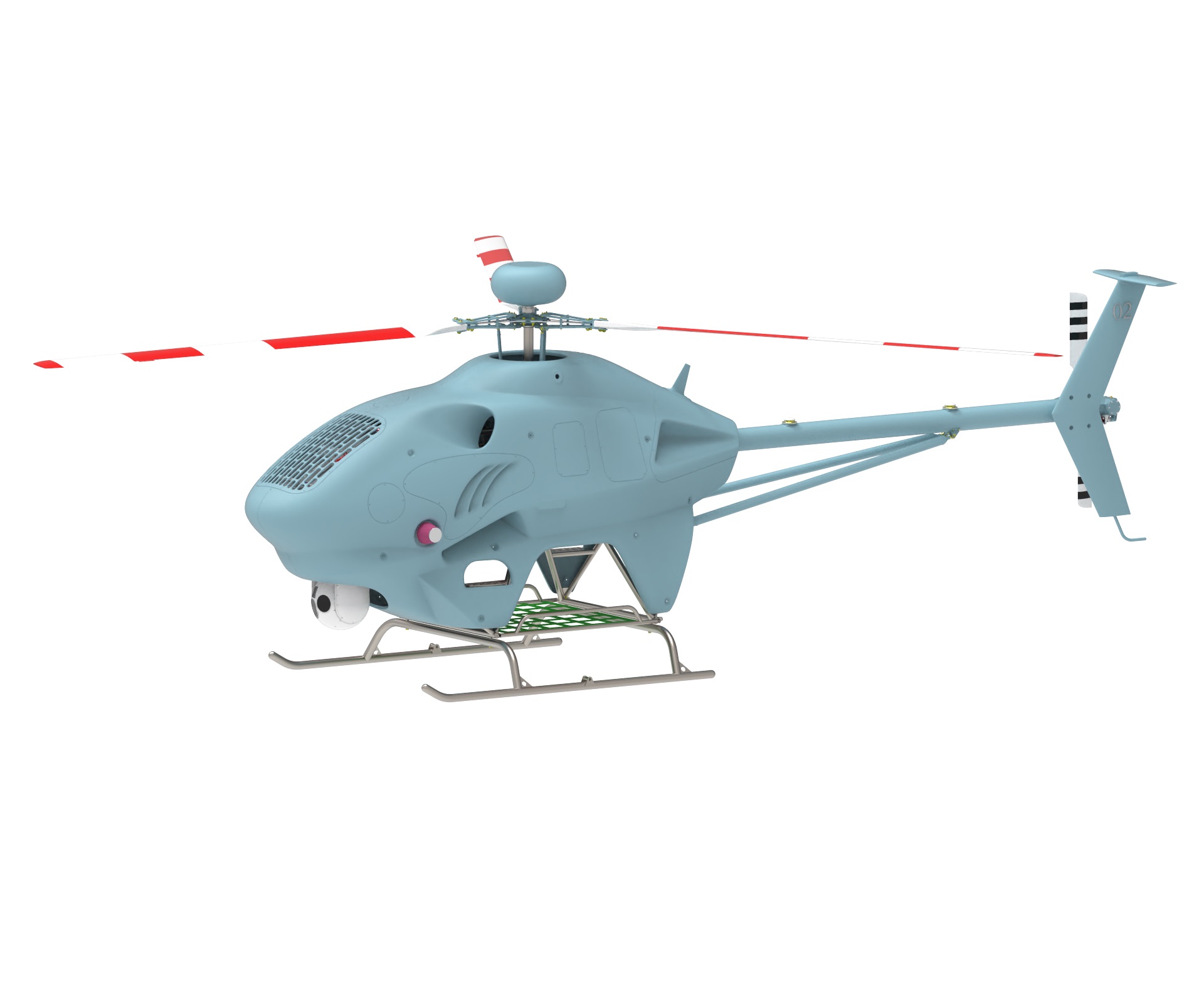 Helicóptero não tripulado de carga útil de 200 kg ZJHY-600